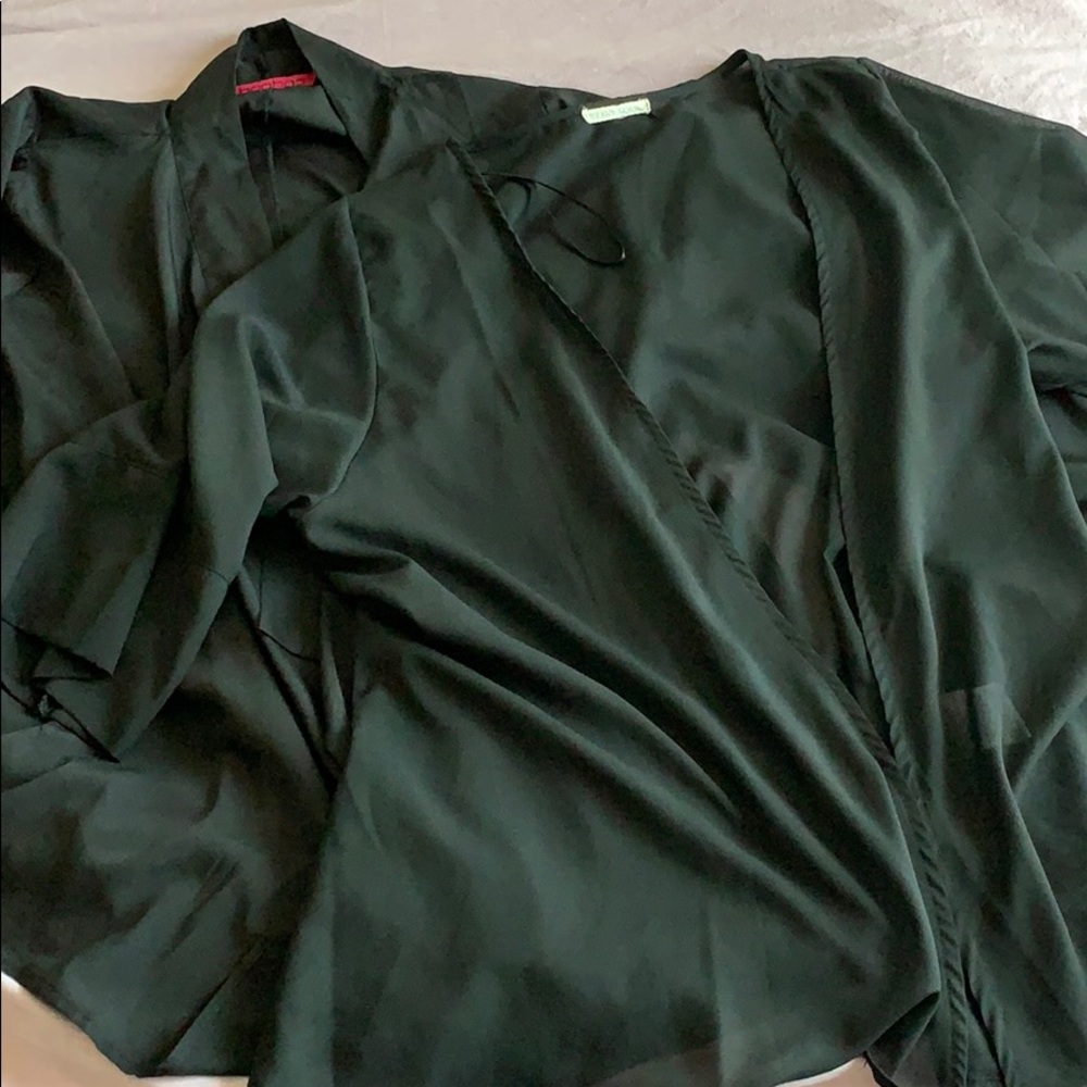 2 black kimonos